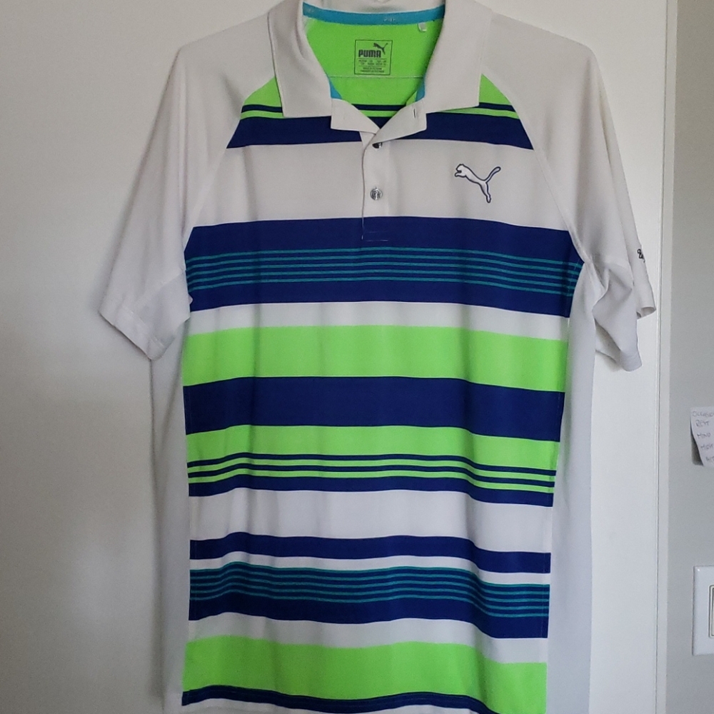 PUMA Men's PWRCOOL Polo Shirt (Size L)